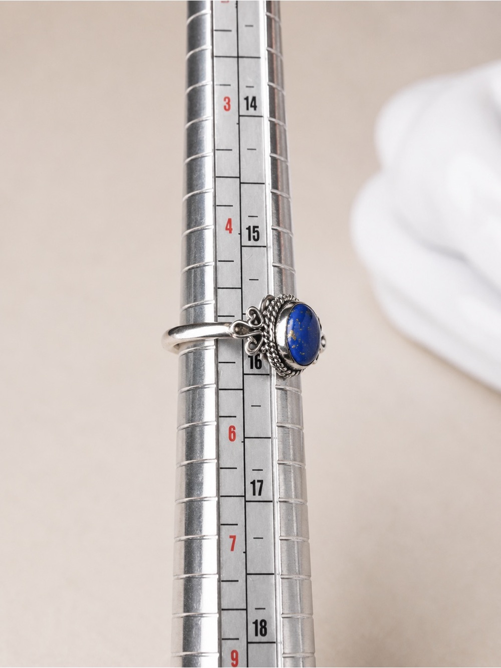 NEW Sterling Silver Lapis Lazuli Ring Size 5 & Drop Earrings Set .925 - Picture 3 of 5